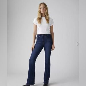 Levi's 726 Flare High Rise Jeans Dark Wash Size 28 x 32